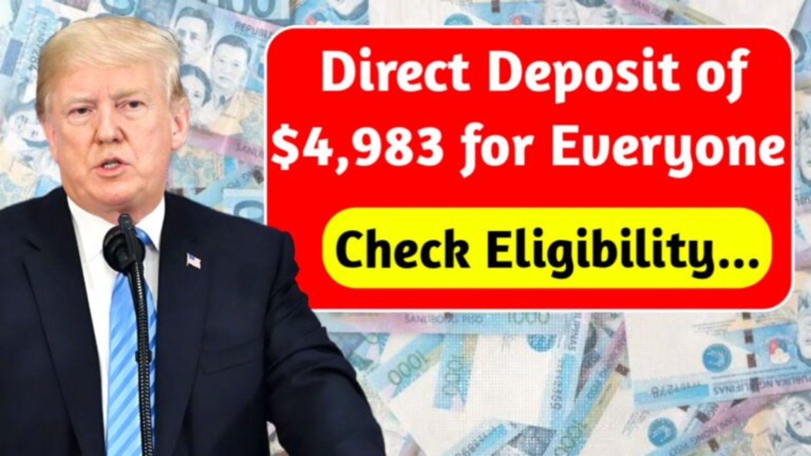 $4,983 Direct Deposit